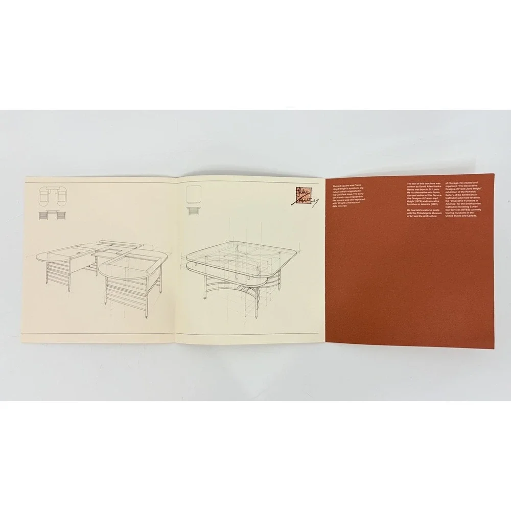 Frank Lloyd Wright Steelcase Booklet Work Of This Renowned Architect Taliesin